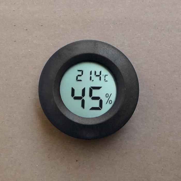 Sizet Mini LCD Digital Thermometer Hygrometer Fridge Freezer Tester Temperature Humidity Meter Detector-Black N2