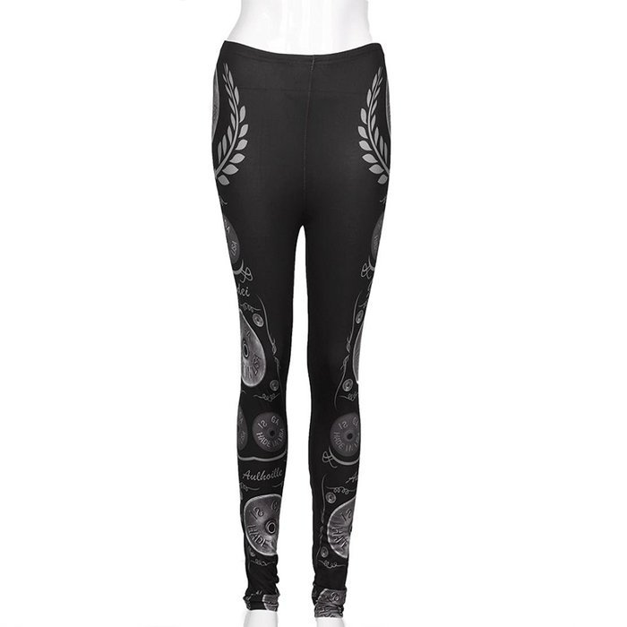 PHOTNO Fashion Women Skinny Printed Stretchy Pants Leggings N18
