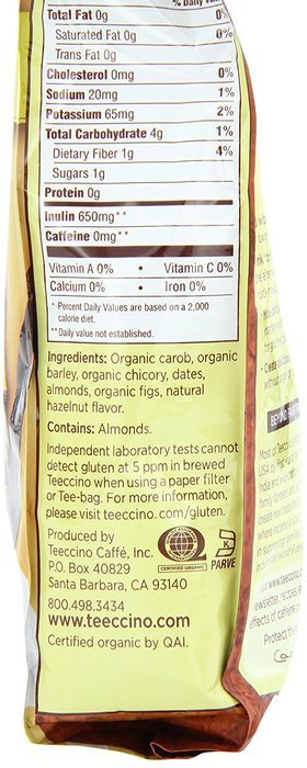 Teeccino Variety Pack (Hazelnut, Mocha, and Java) Chicory Herbal Coffee, Caffeine Free, Acid Free, 11oz (Pack... N82