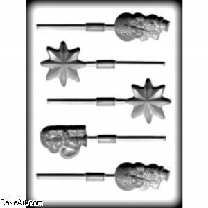 CK Products - Assorted Christmas Sucker Hard Candy Mold