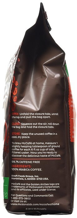 McCafe Coffee Ground Coffee, Hazelnut Light Roast, 12 Ounce N7
