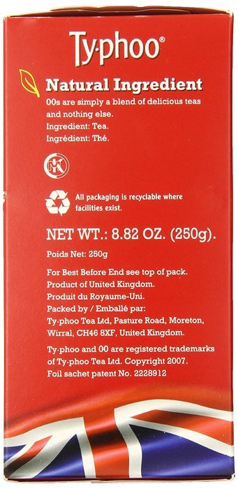 Typhoo British Tea, Decaf, Foil fresh teabags, 80 Count N12