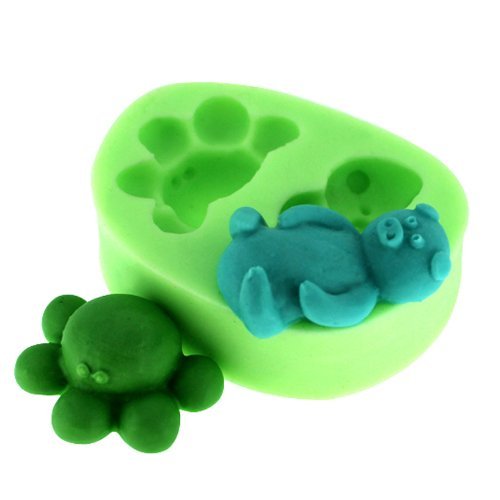 Longzang Small Pig and octopus F0310 Fondant Mold Silicone Sugar mold Craft Molds DIY gumpaste flowers Cake Decorating