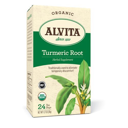 ALVITA TEA,OG2,HERBAL,TUMERIC, 24 BAG