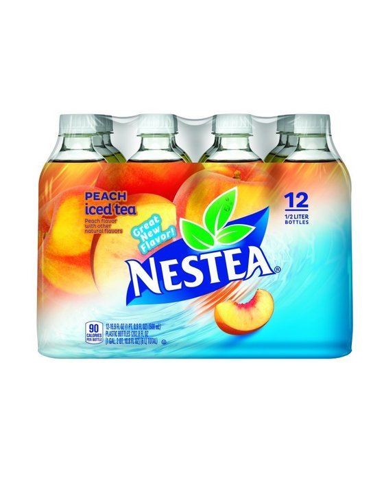 Nestea Iced Tea, Peach 16.9-ounce plastic bottles (Pack of 12) N3