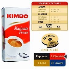 Kimbo Macinato Fresco 4 buste da 250g Imported from Italy N2
