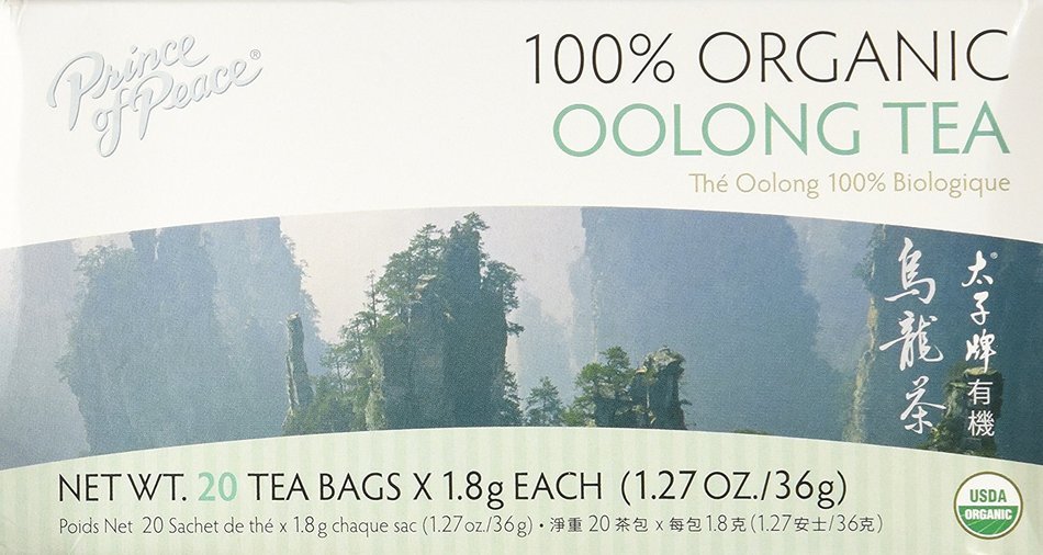 Prince of Peace Organic Tea, Oolong, 100 Tea Bags N11
