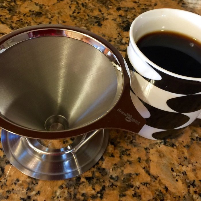 The Brewologist Pour Over Coffee Cone, the Clever Coffee Dripper: Permanent Reusable Stainless Steel Coffee Filter... N2