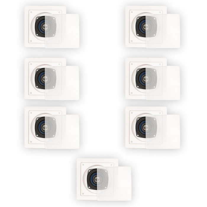 Blue Octave LS42 In Wall In Ceiling Speakers Home 1470 Watts New 7 Speaker Set LS42-7S