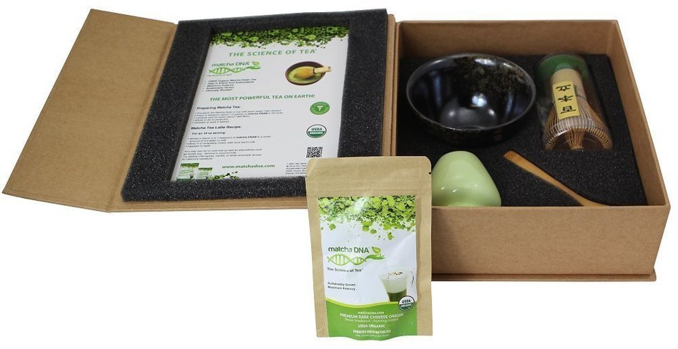 MatchaDNA Green Tea Powder Box Set - Black N6
