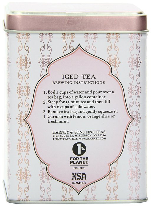 Harney & Sons Herbal Iced Tea, Raspberry, 6 Tea Bags N4