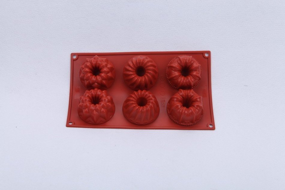 2win2buy Silicone Mold Fondant Cake Chocolate Decorating Candy Clay Pudding Bakeware&6-Cavity Silicone Fancy Bundt... N2
