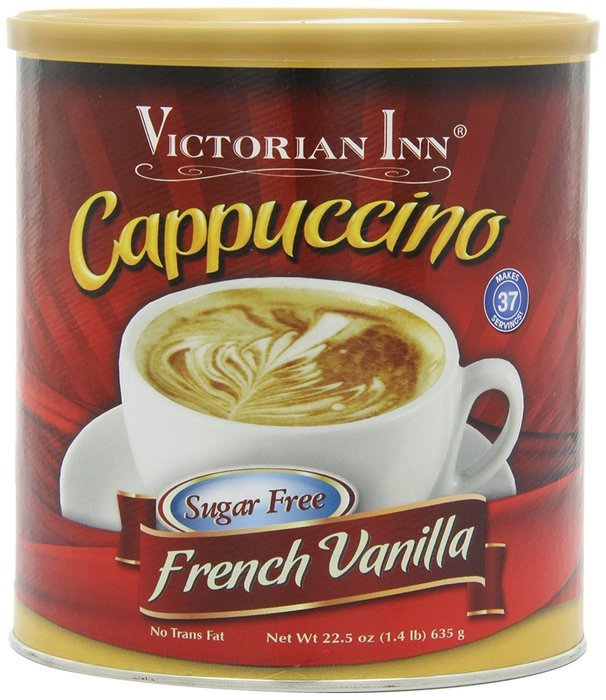 Victorian Inn Instant Cappuccino, Sugar Free French Vanilla, 1.4 Pound N2