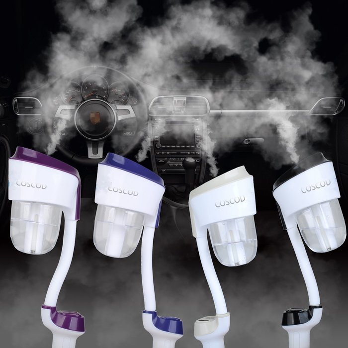 Car Diffuser Essential Oil, COSCOD Perfume Air Purifier Aromatherapy Humidifier Water Sprayer Ultrasonic Wave... N8