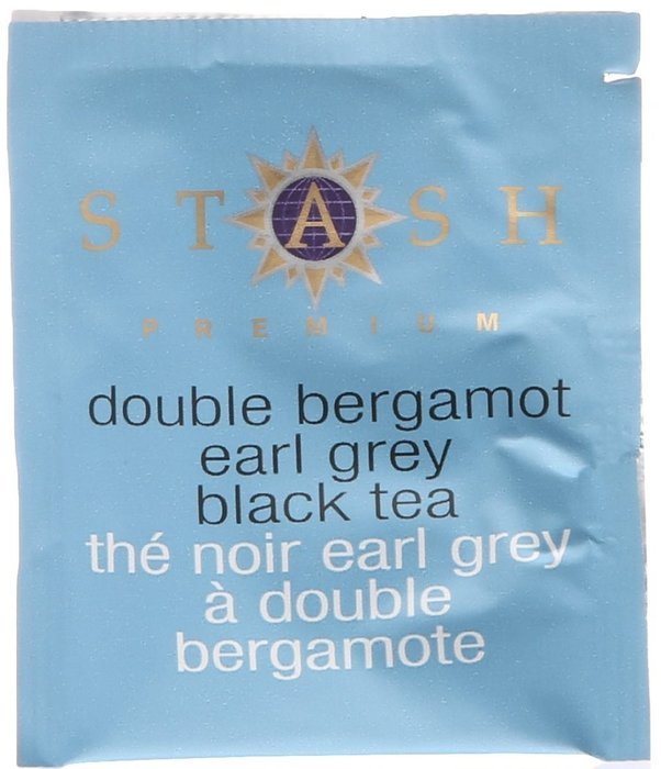 Stash Tea Double Bergamot Earl Grey Black Tea, 10 Count Tea Bags in Foil (Pack of 12) N25