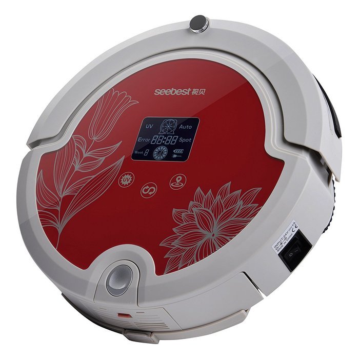 Seebest C571 Intelligent Robotic Vacuum Cleaner with HEPA Filter, Red