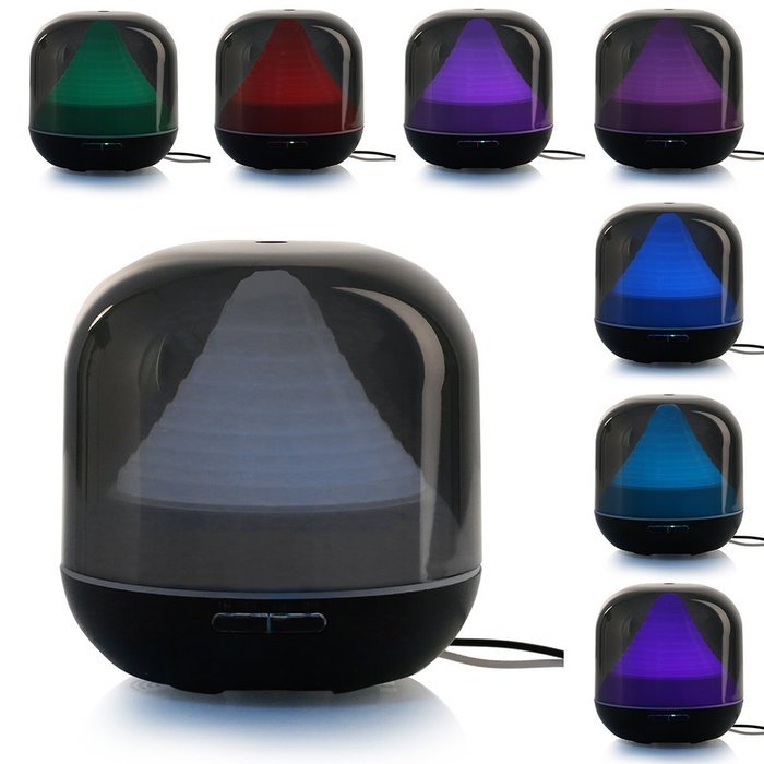 Top Home Dec Transparent Ultrasonic Aromatherapy Essential Oil Diffusers 300ml Cool Mist Transparent Humidifier... N2