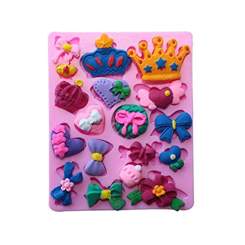 Dachun Silicone Cake Baking Mold Cake Pan Muffin Cups Handmade Bowknot Soap Moulds Biscuit Chocolate Ice Cube... N2