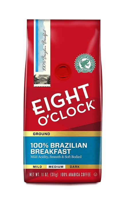 Eight O'Clock Ground Coffee, Alert Hi-Caffeine, 10 Ounce