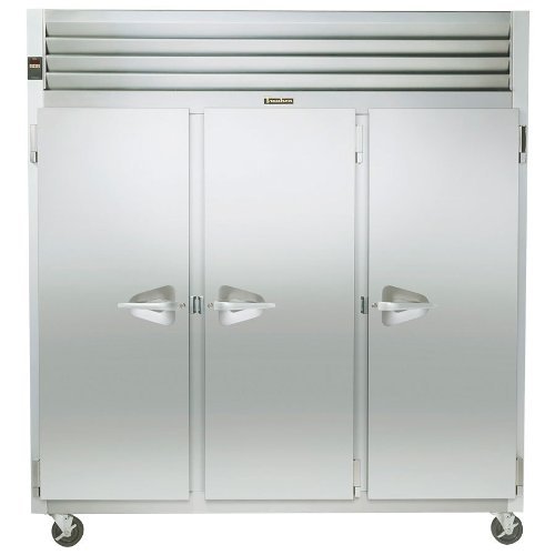 Traulsen G31310 77" G Series Three Section Solid Door Reach in Freezer with Left / Right / Right Hinged Doors...