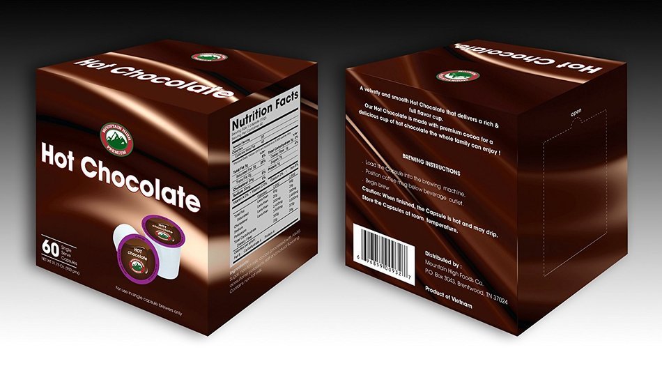 Hot Chocolate K Cups 60 COUNT - $0.42 cents/capsule (2.0 Compatible) N4