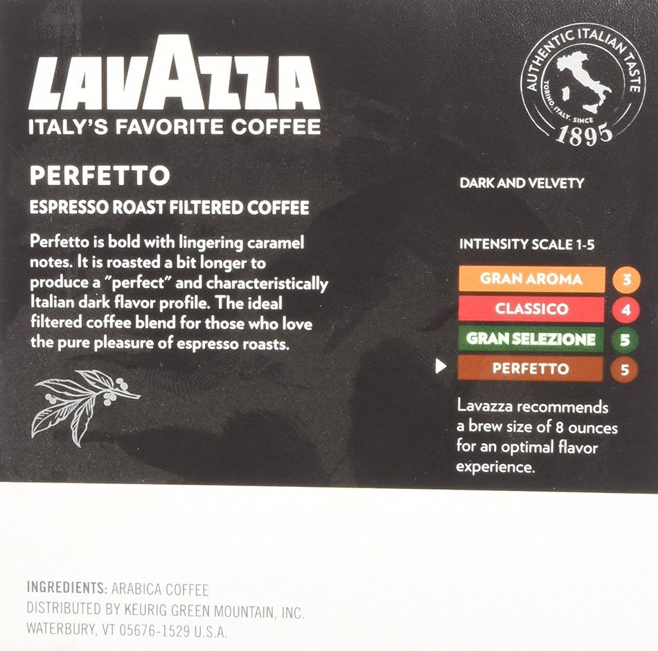 LavAzza, K-Cup, Single Serve, Perfetto, Espresso Roast, 10 Count, 3.4oz Box (Pack of 3) (Perfetto) N4