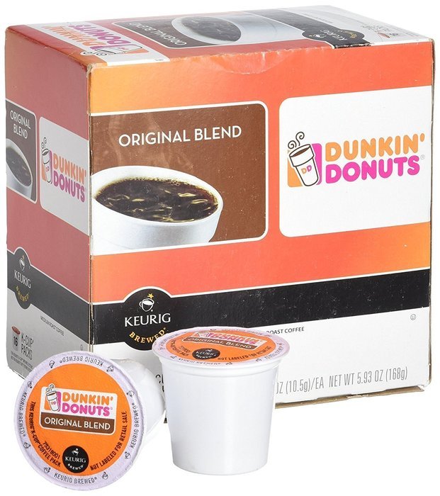 32 Count - Dunkin Donuts Original Flavor Coffee K-Cups For Keurig K Cup Brewers (2 boxes of 16 k cups) N15