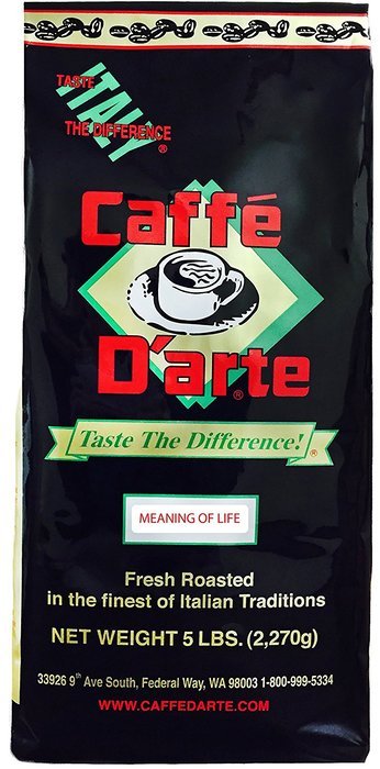 Caffe D'arte Capri Whole Bean Coffee, 5-Pound Foil Bag N16