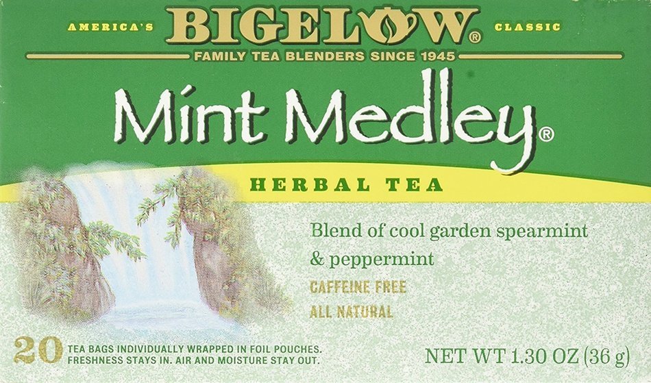 Bigelow Tea Mint Medley Herb Tea Spearmint and Peppermint -- 20 Tea Bags