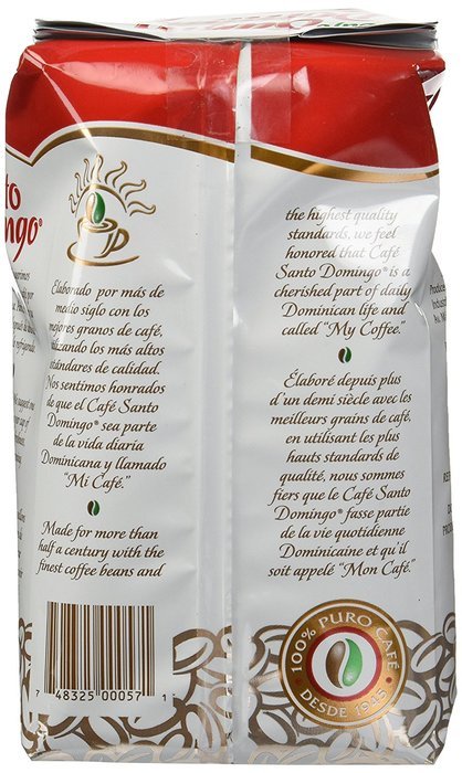 Cafe Molido Santo Domingo Coffee 1 Lb. Bags 3-pack 3 Lbs. Total