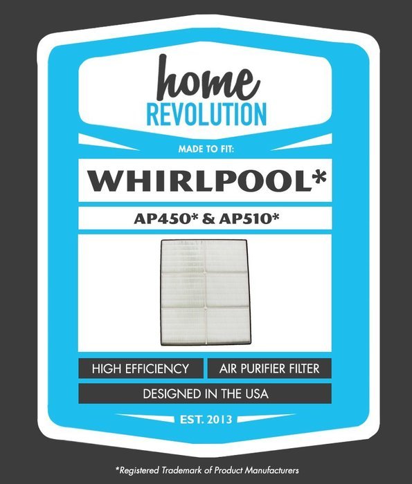 Home Revolution 1183054K Whirlpool Compatible HEPA Filter Quality Aftermarket Replacement. Fits Whisper Air Purifier... N2
