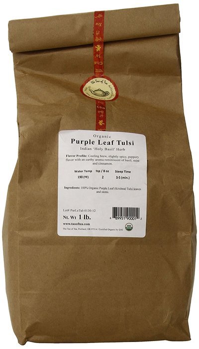 The Tao of Tea Purple Leaf Tulsi, 100% Organic Tulsi, 1-Pounds N2