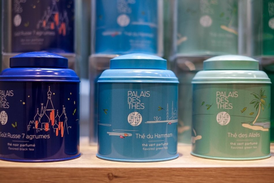 Palais des Th&eacute;s Premium Green Tea Loose Leafs, Benefits Diet And Weight Loss, Pure Set Gift With Fruit Mix Blossom... N4