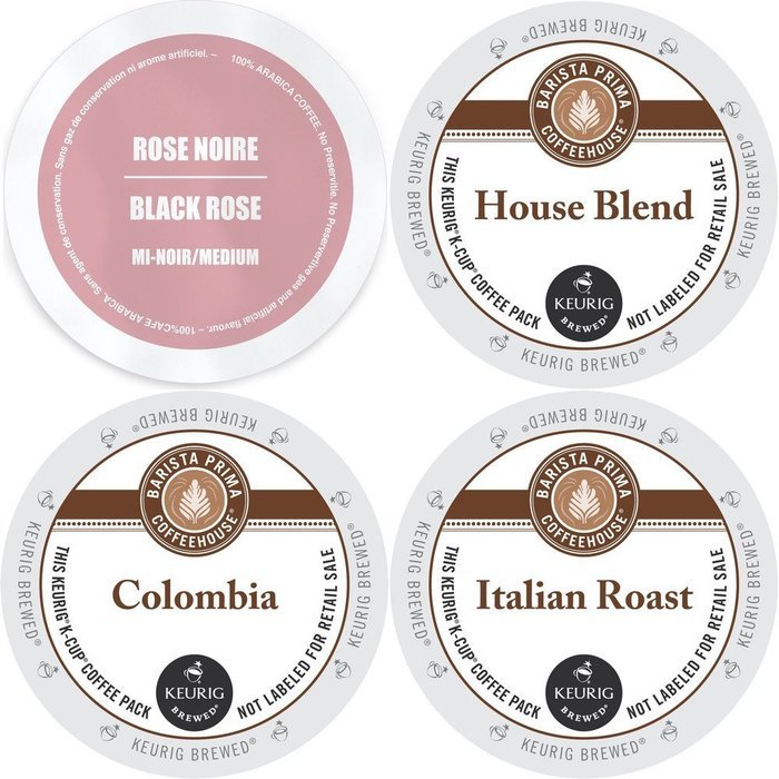 FARO Barista Prima K-Cup Variety Pack, Keurig 2.0 K Cup Coffee Sampler Featuring Colombia, Rose Noire Medium,...