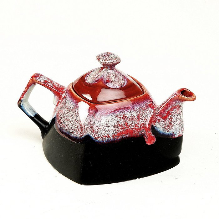 Cultural Concepts Studio Red & Black Kettle Full