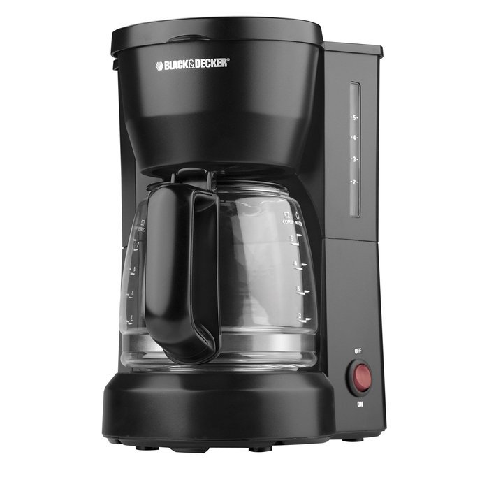 Black & Decker DCM600B 5-Cup Coffeemaker, Black N7