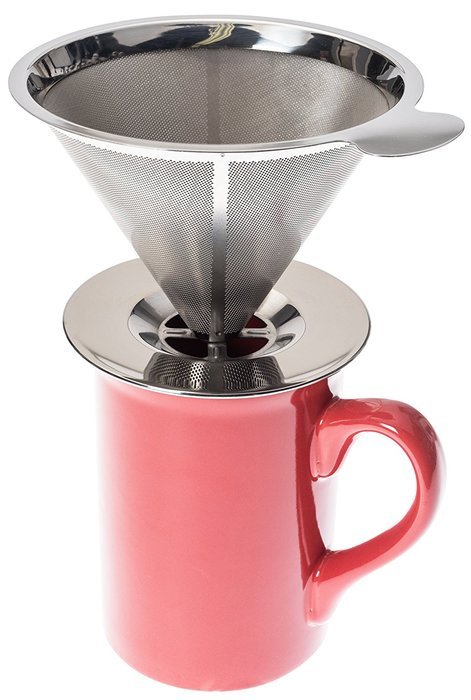 Pour Over Coffee Filter - Stainless Steel Reusable Coffee Maker and Paperless Coffee Dripper