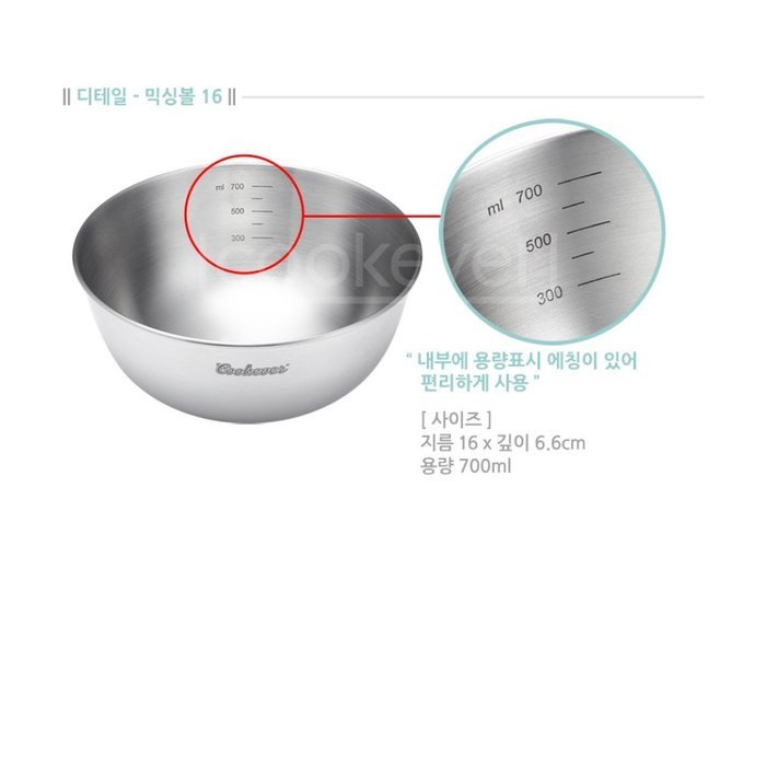 18-10 Stainless Steel Kitchen Mixing Bowl Cooking Baking Serving Salad Bowl 1PC (22cm)