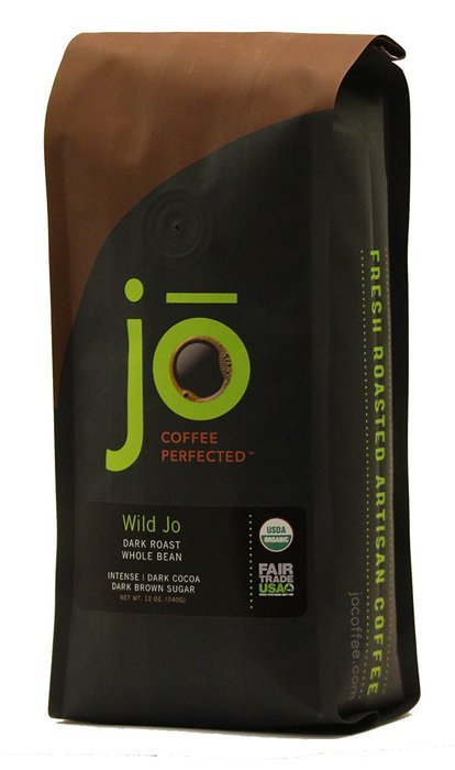 WILD JO: 12 oz, Dark French Roast Organic Coffee, Whole Bean Coffee, Bold Strong Wicked Good Coffee! New Name,... N2