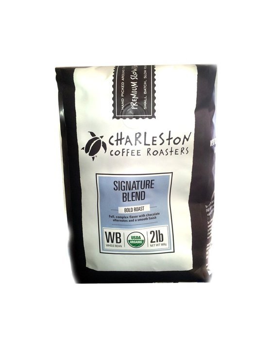 Charleston Coffee Roasters Organic Dark Roast Signature Blend 2 Lb Whole Bean