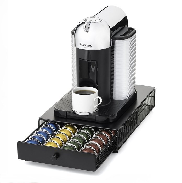 NIFTY 6145 Nespresso Vertuoline Capsule Drawer for Coffee Machines, Black N2