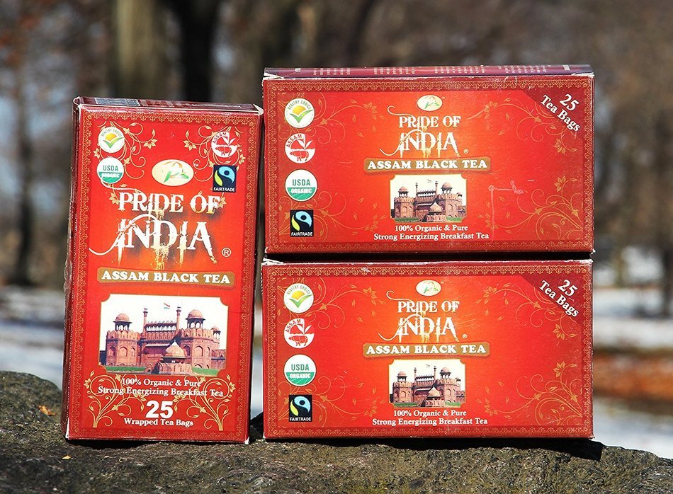 Pride Of India Organic Indian Assam Black Tea, 25 Tea Bags N6