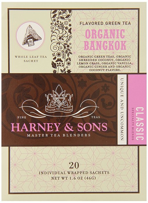 Harney & Sons Fine Teas Organic Bangkok - 20 Wrapped Sachets, 1.6 Ounce N3