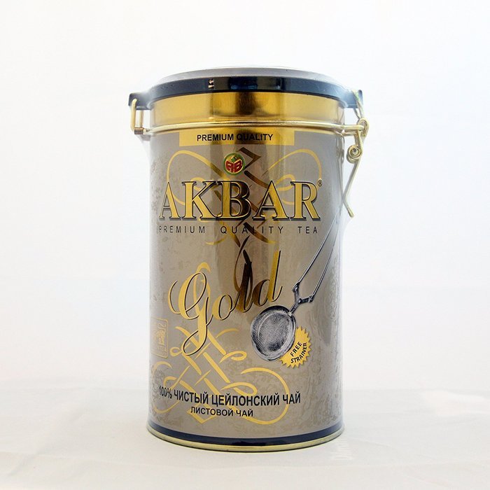 Akbar | Gold Range | Ceylon Black Tea | FREE Tea Strainer | 100% Single Origin | Ultra-Premium Loose leaf Tea... N4