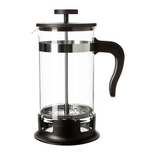 UPPHETTA Coffee/tea maker, glass, stainless steel