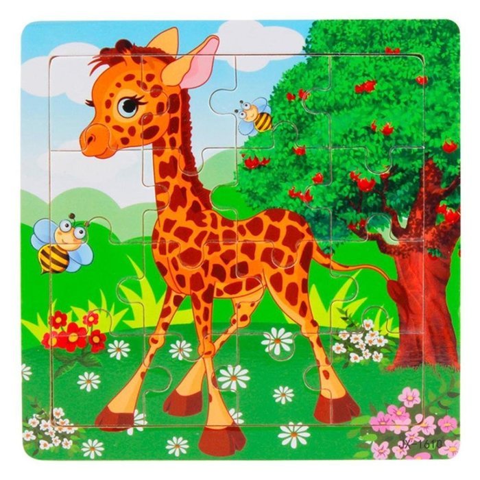 Giraffe Puzzles Toys ，BeautyVan 16 Piece Jigsaw Toys Education And Learning Puzzles Toys