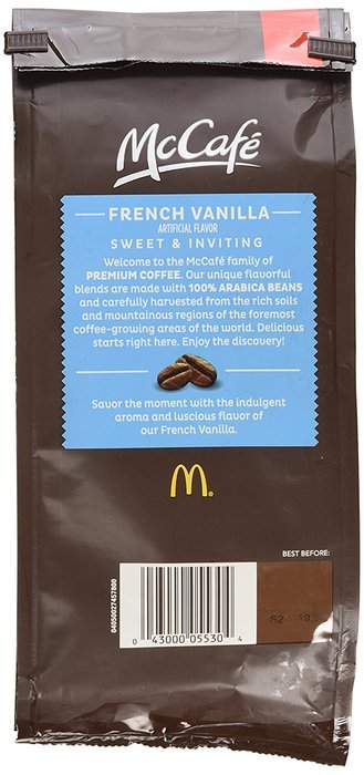 McCafe Coffee Ground Coffee, Hazelnut Light Roast, 12 Ounce N8