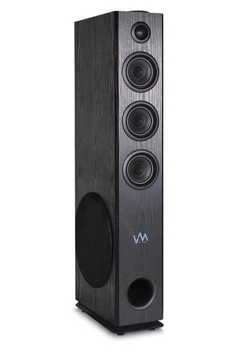 VM Audio EXAT31 Black Floorstanding Powered Bluetooth Tower Home Speakers Pair N2