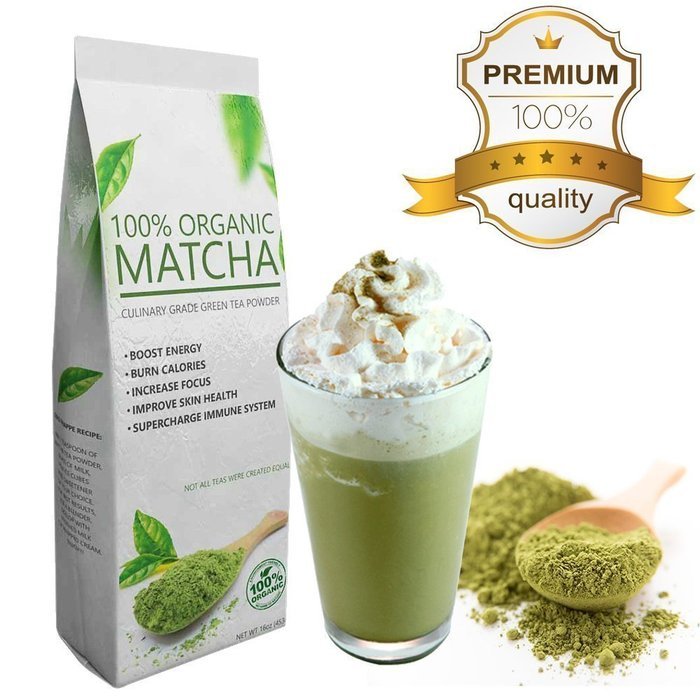 Starter Matcha (16oz) - Premium Certified Organic, Pure Matcha Green Tea Powder, Incredible Flavor, Delicate Aroma... N4