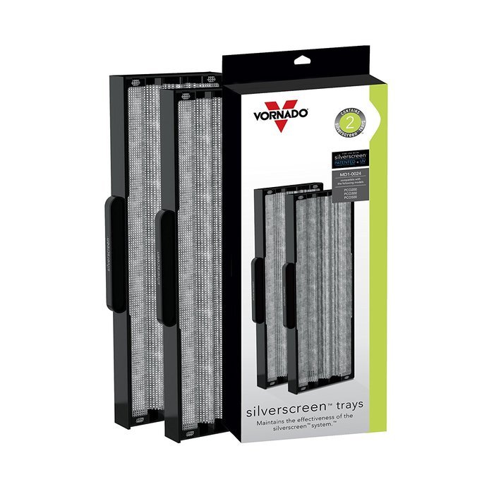 Vornado MD1-0024 Replacement Screen Trays for Air-Purifier, Silver, 2-Pack